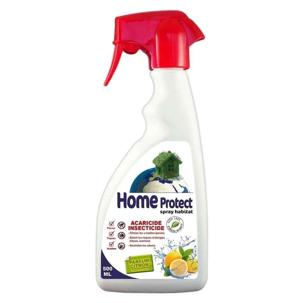 Spray antiparasitaire habitat home protect parfum citron 500ml