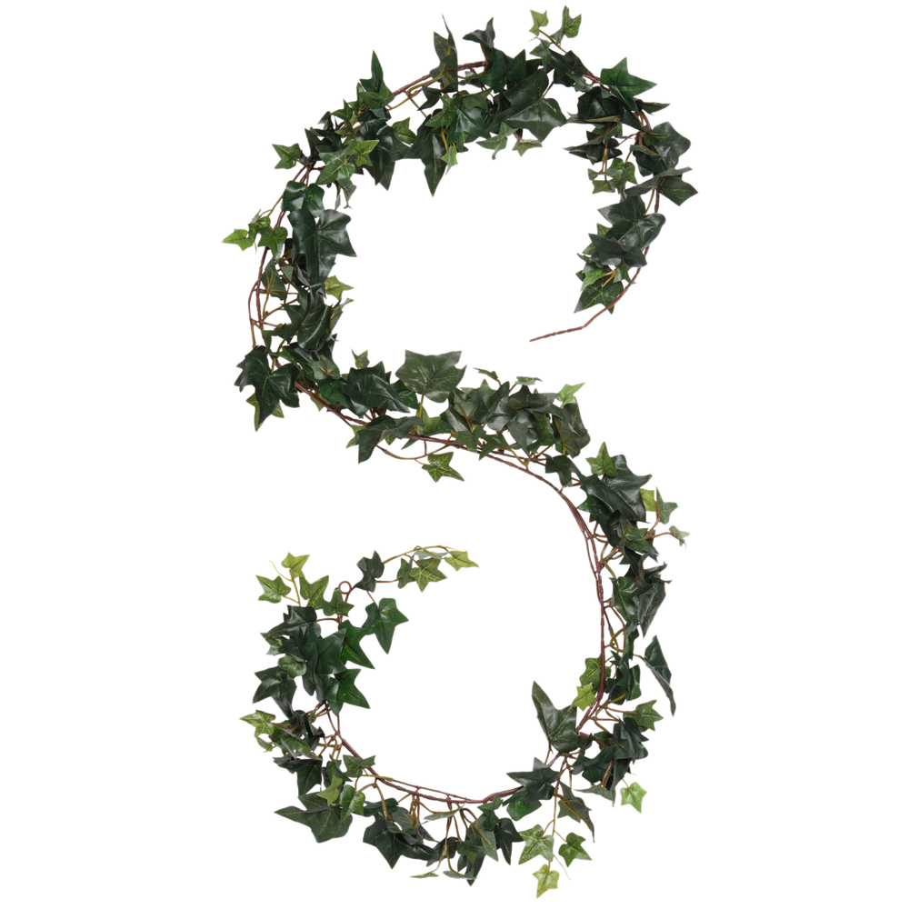 Guirlande de lierre artificiel, vert L. 180 cm
