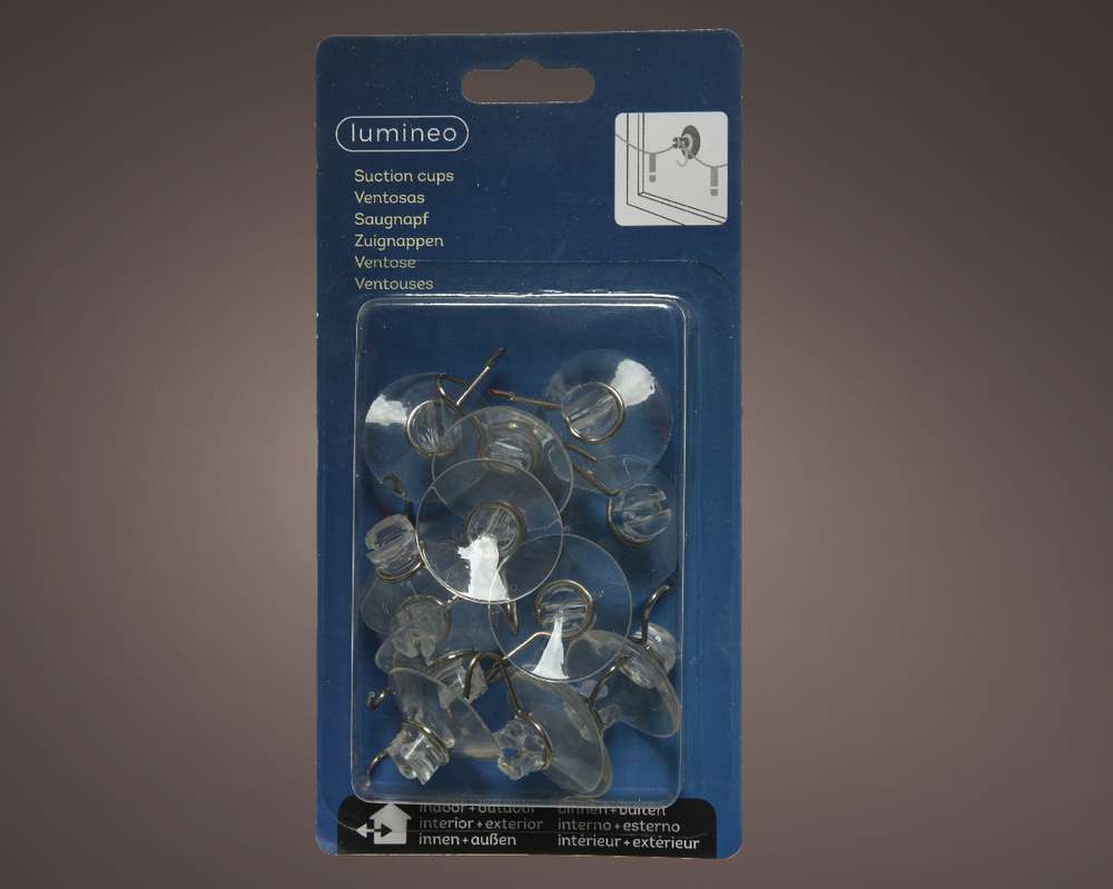 Crochet avec ventouse pour guirlande électrique