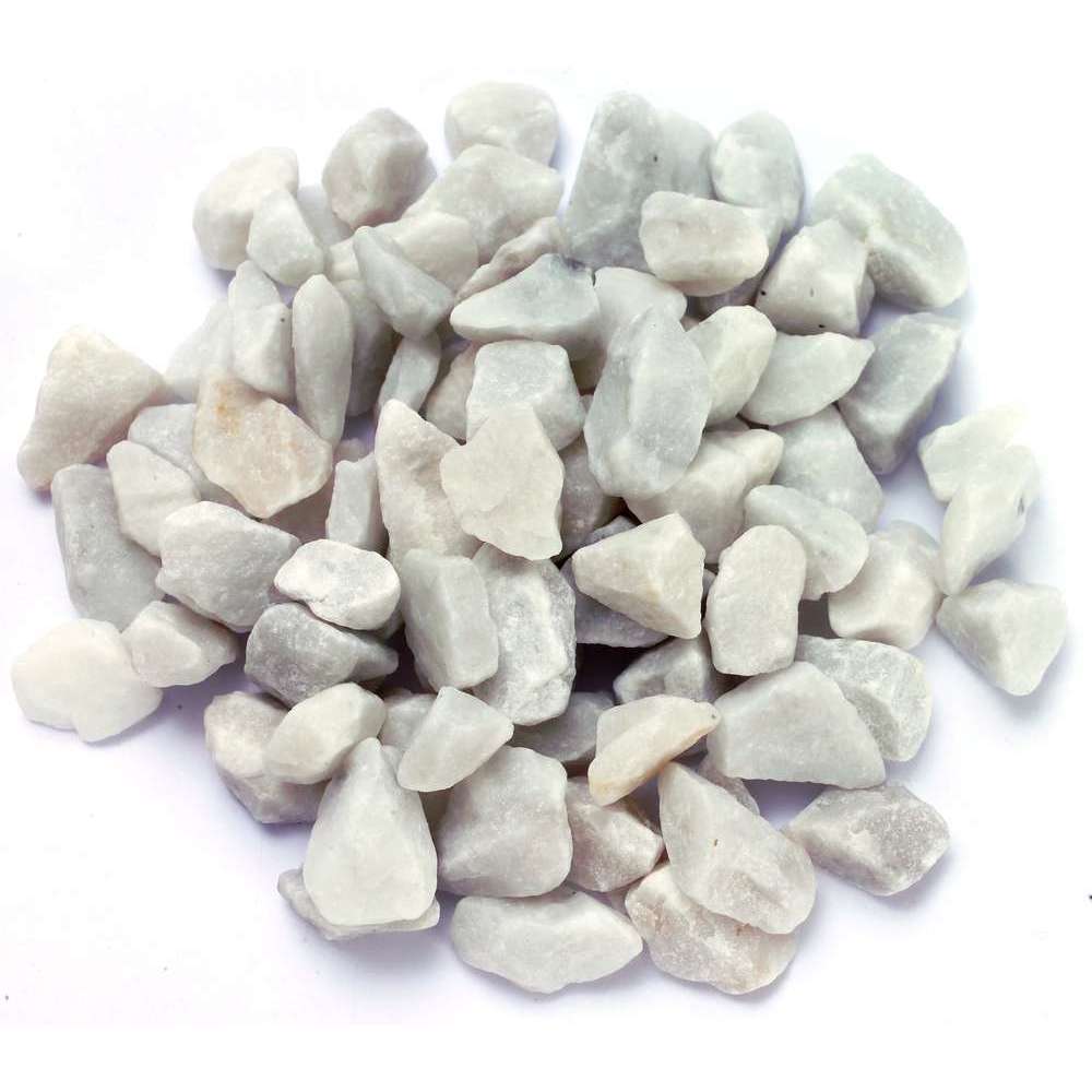 Gravier de marbre Carrare 12/18mm, blanc - 9kg