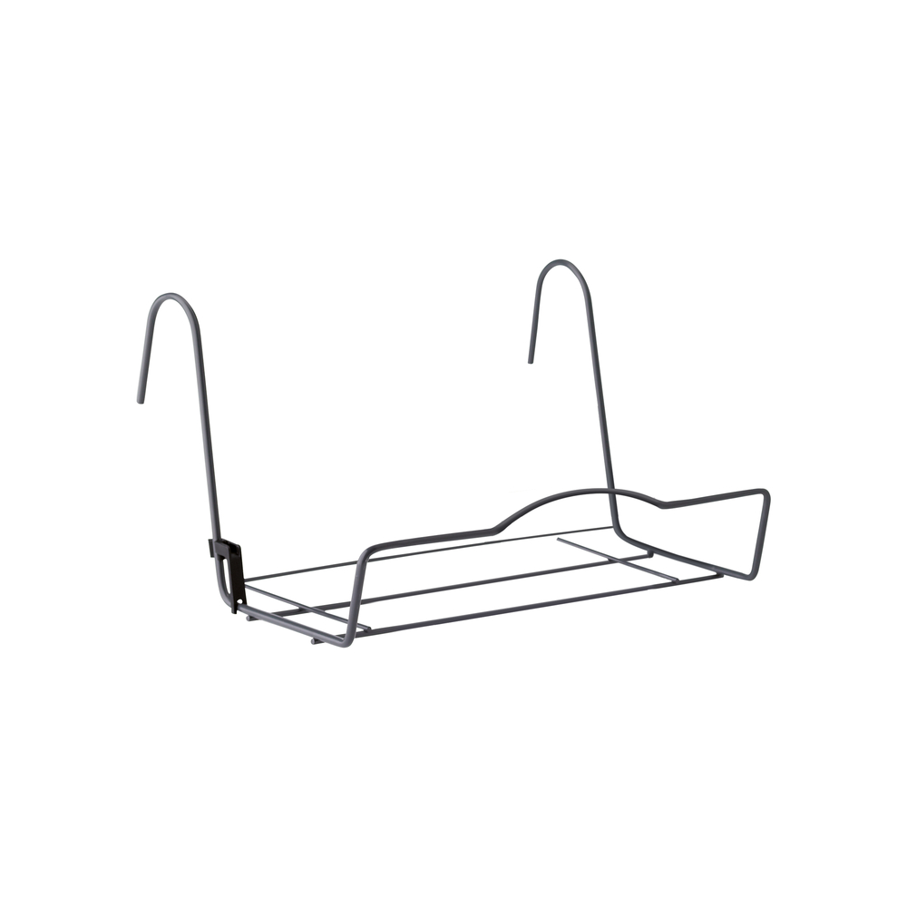 Support balconnière universel en métal, anthracite L. 38,6 cm