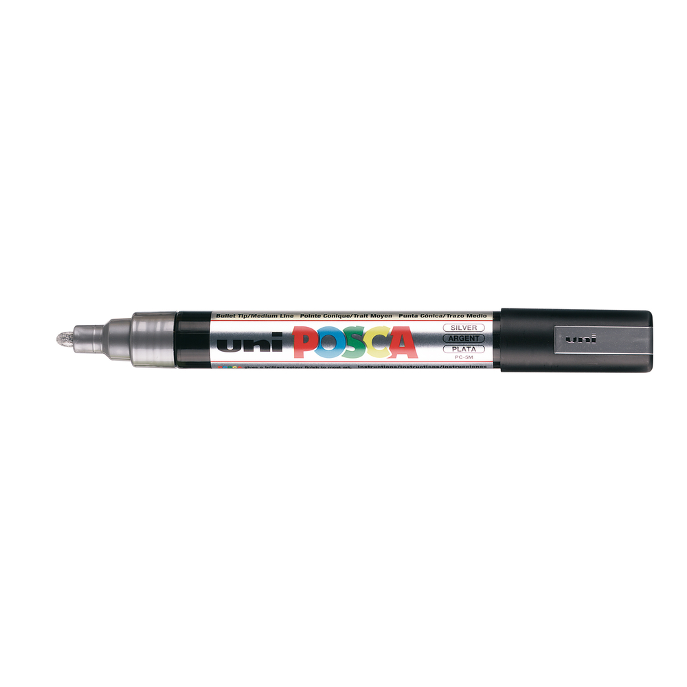 Marqueur peinture pointe moyenne conique Argent