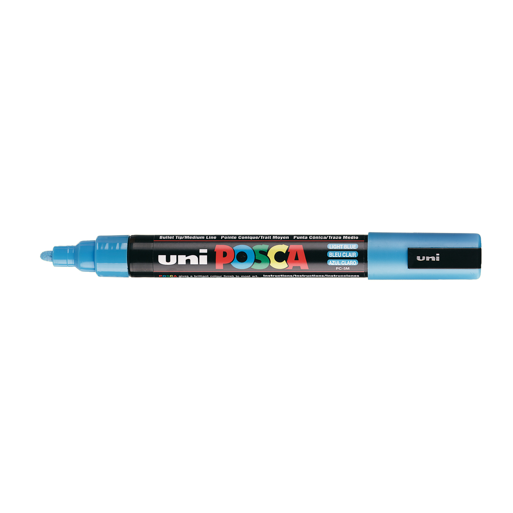 Marqueur peinture pointe moyenne conique Bleu clair