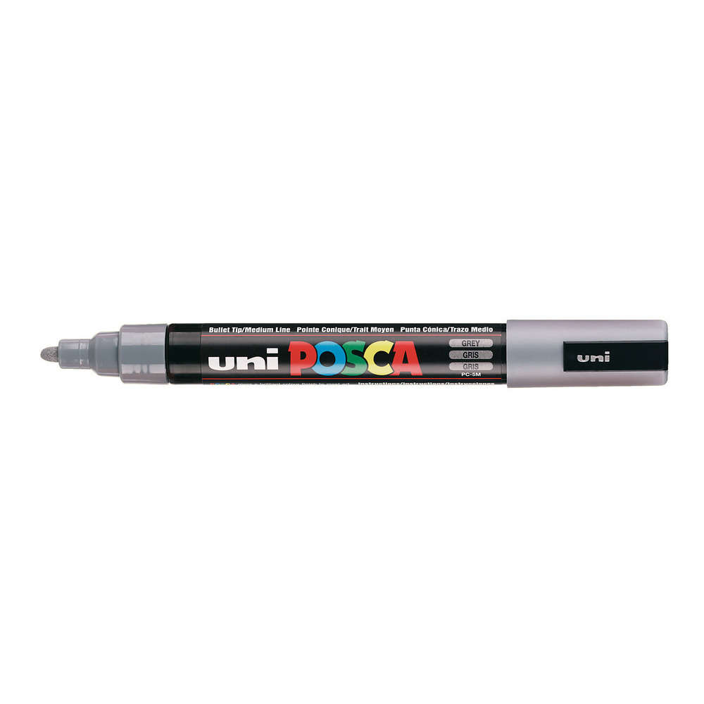 Marqueur peinture pointe moyenne conique, gris