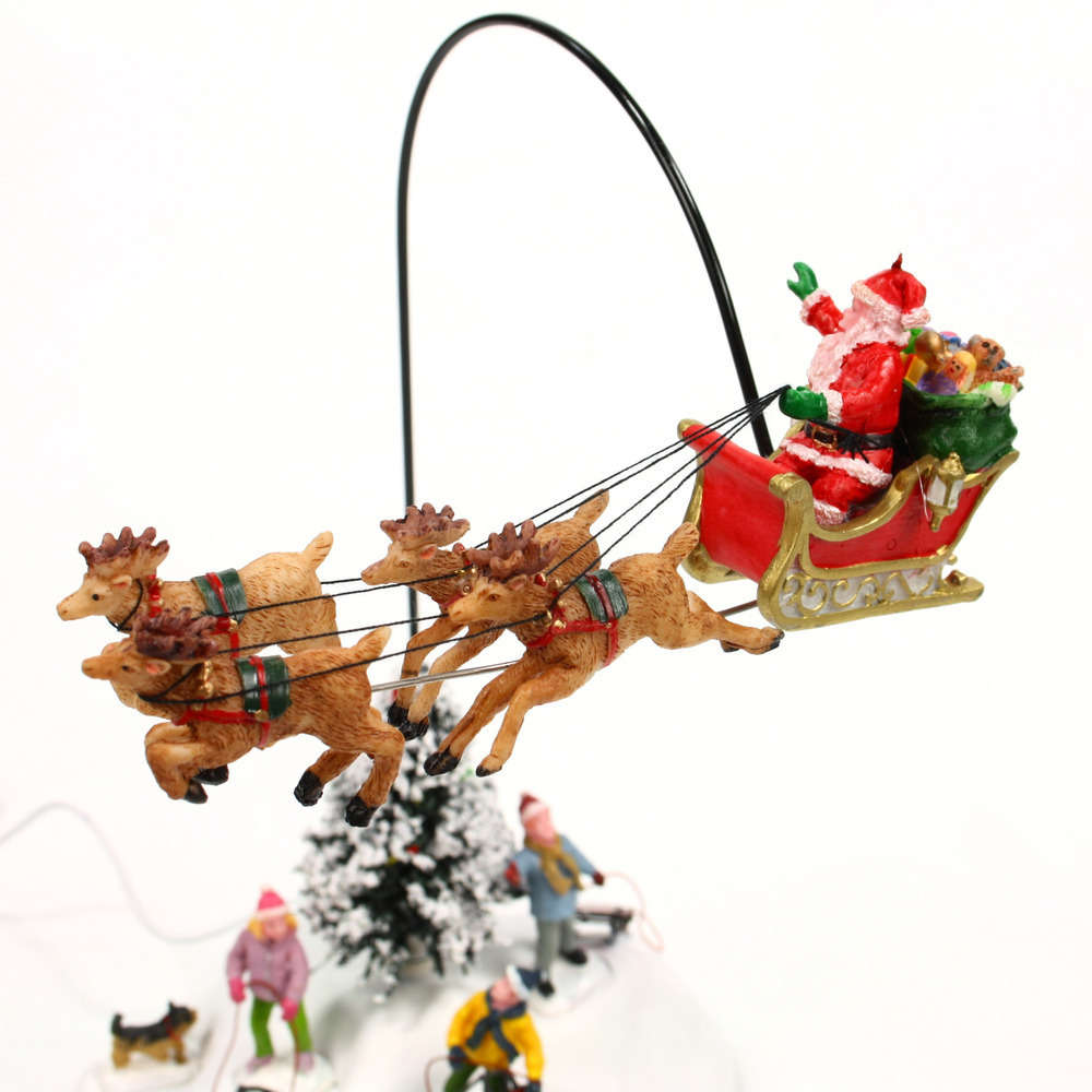 Père Noël dans les airs Look, there is Santa ! + adaptateur 4,5V