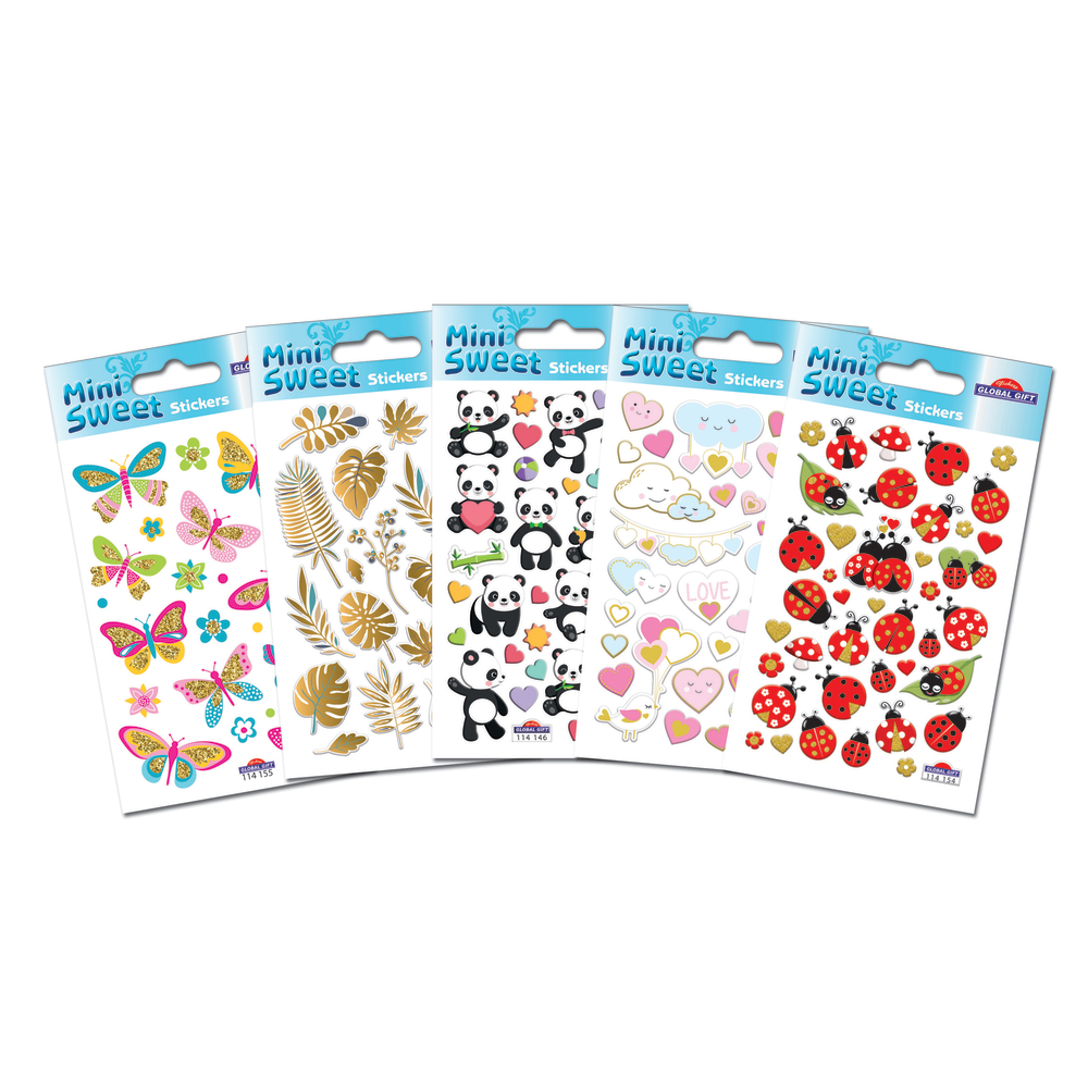 Stickers Mini Sweet 8 x 12 cm - Différents thèmes possibles