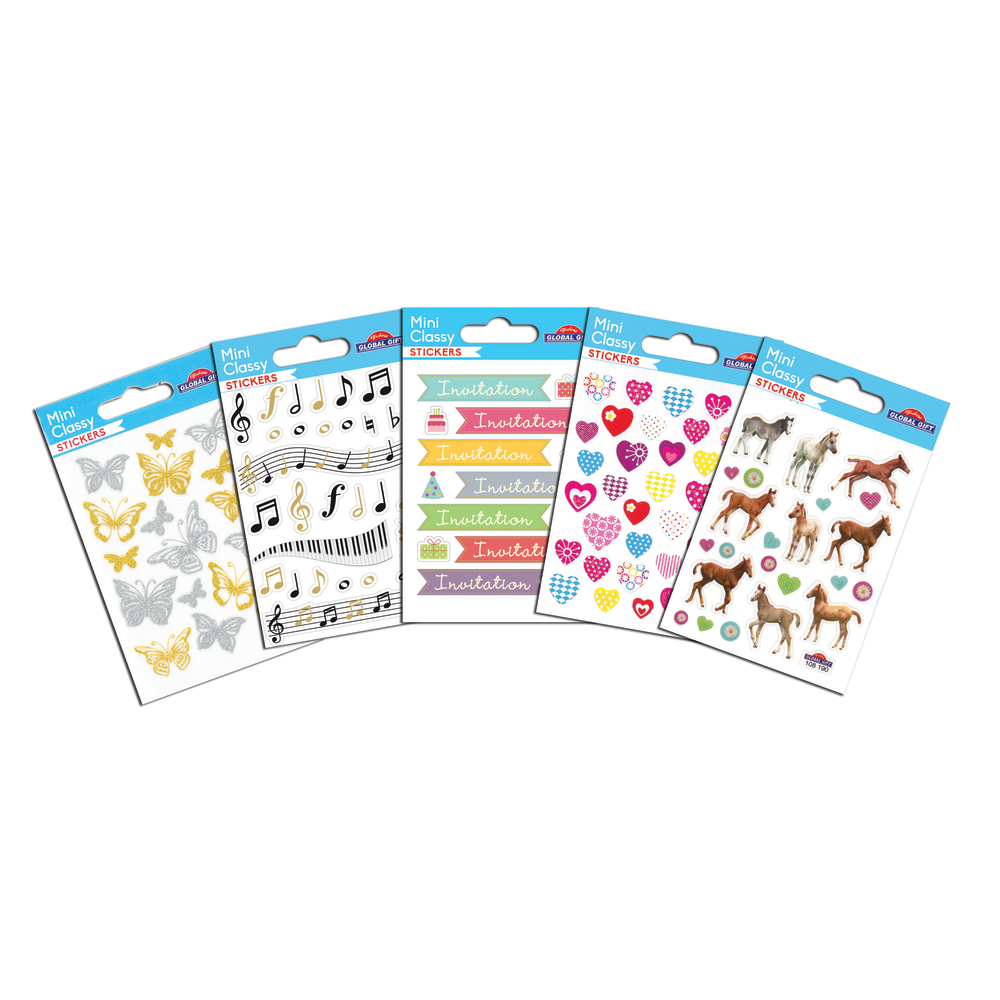 Stickers Mini Classy 7 x 10 cm - Différents thèmes possibles