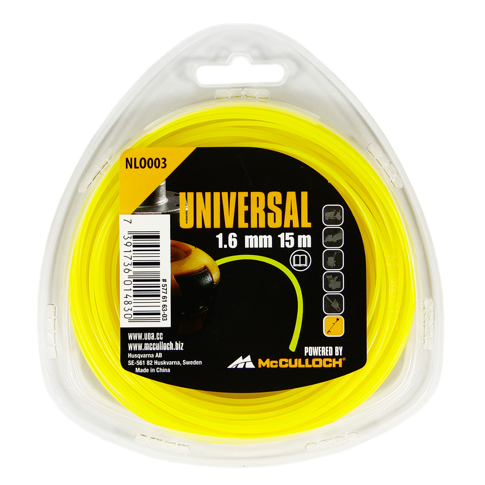 Bobine de fil, fil nylon rond - Ø1. 6mm x 15m