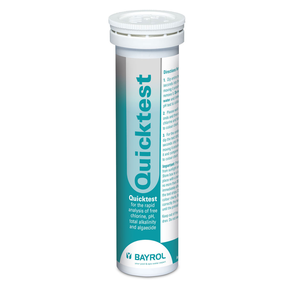 Bandelettes de test AquaChek - Chlore libre, pH, TAC & Stabilisant