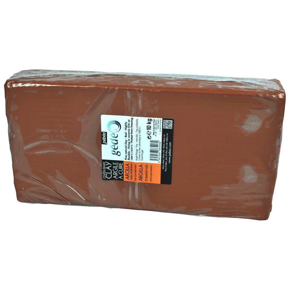 Argile à cuire rouge pain de 10kg 766406