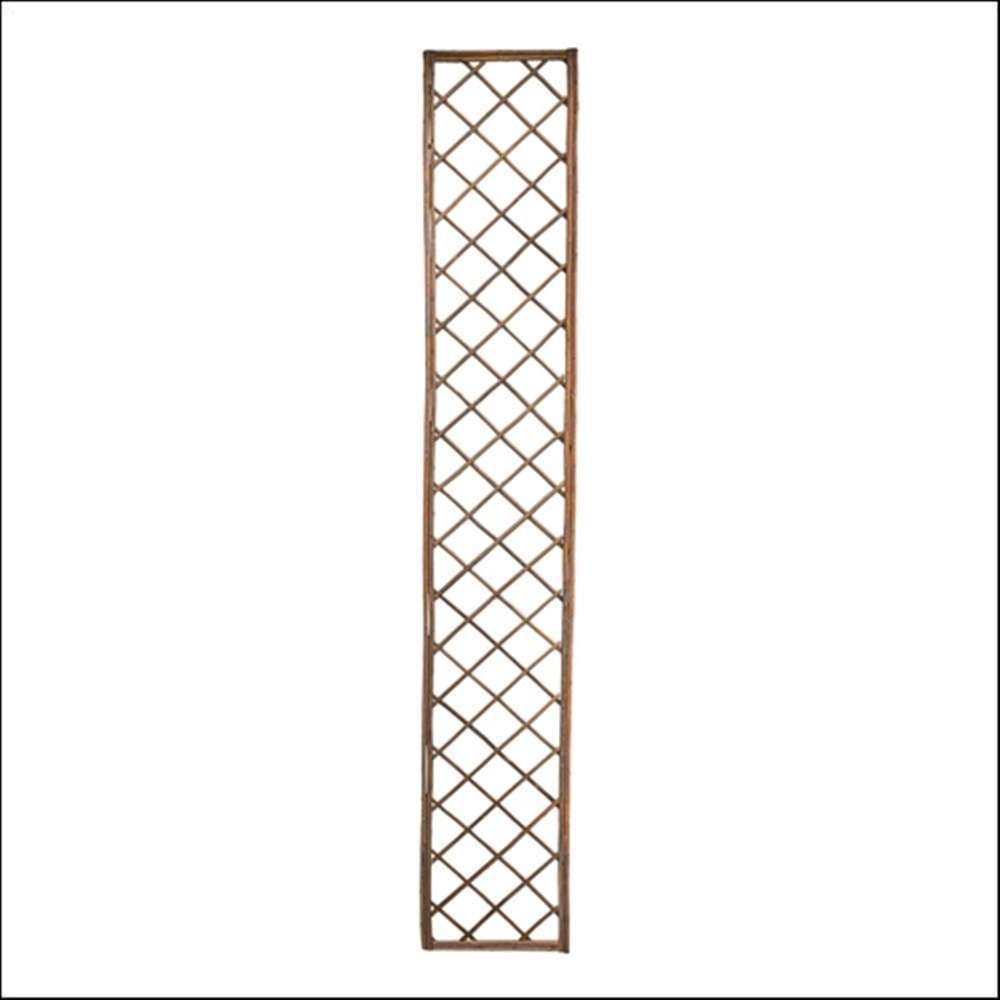 Panneau treillis droit en osier, coloris naturel - l. 30 x H. 180 cm