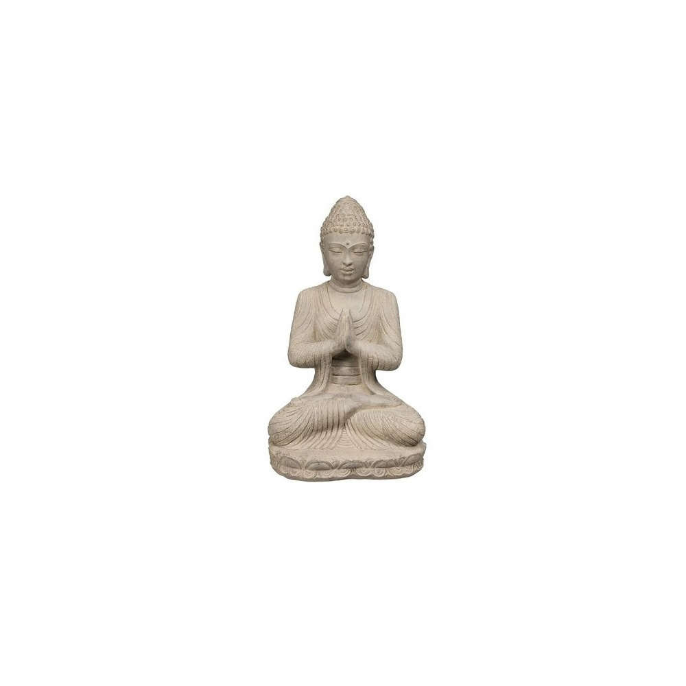 Décor de jardin : Statue Bouddha assis H. 49,5 cm
