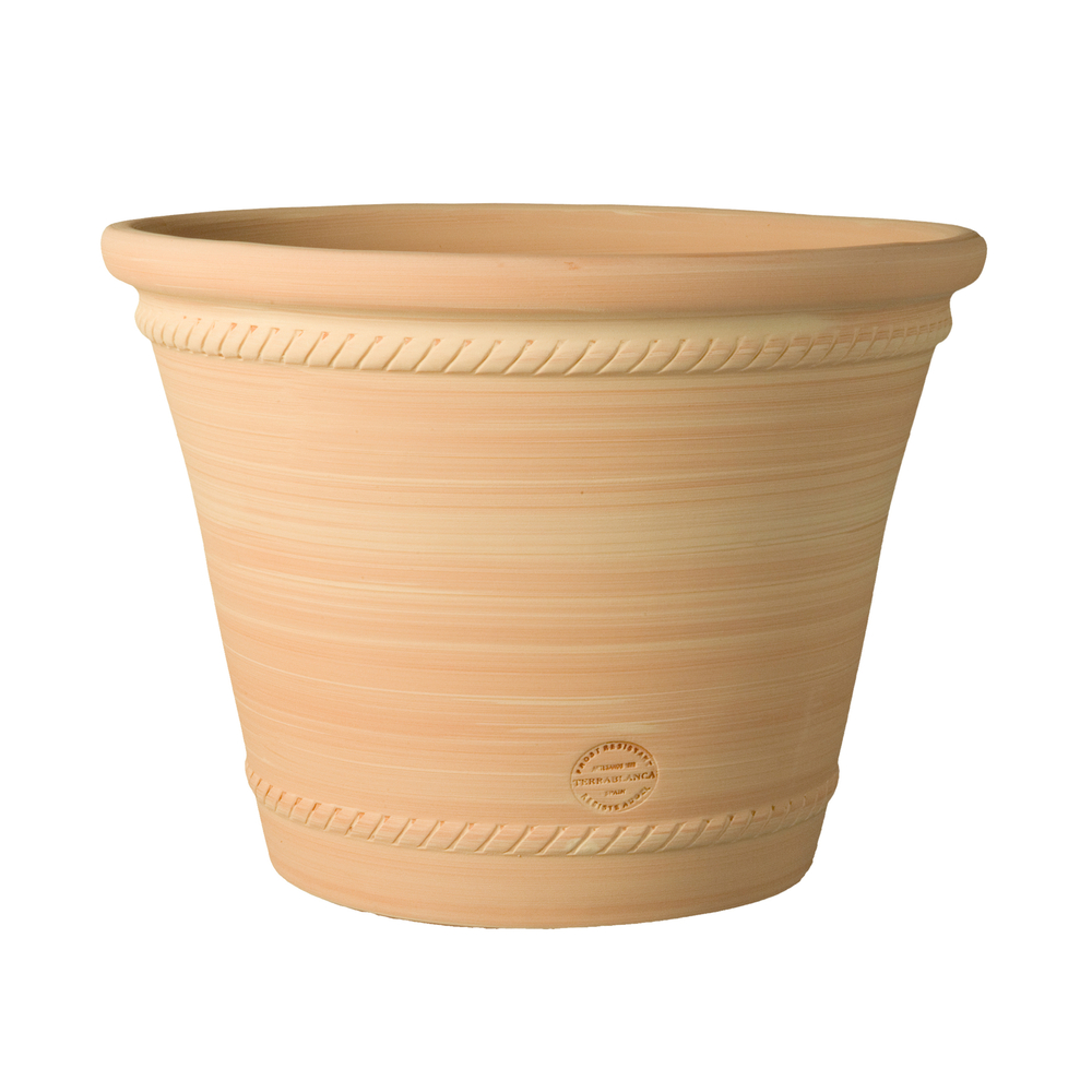 Pot Cuvier en terre cuite claire Ø 25 x H. 20 cm