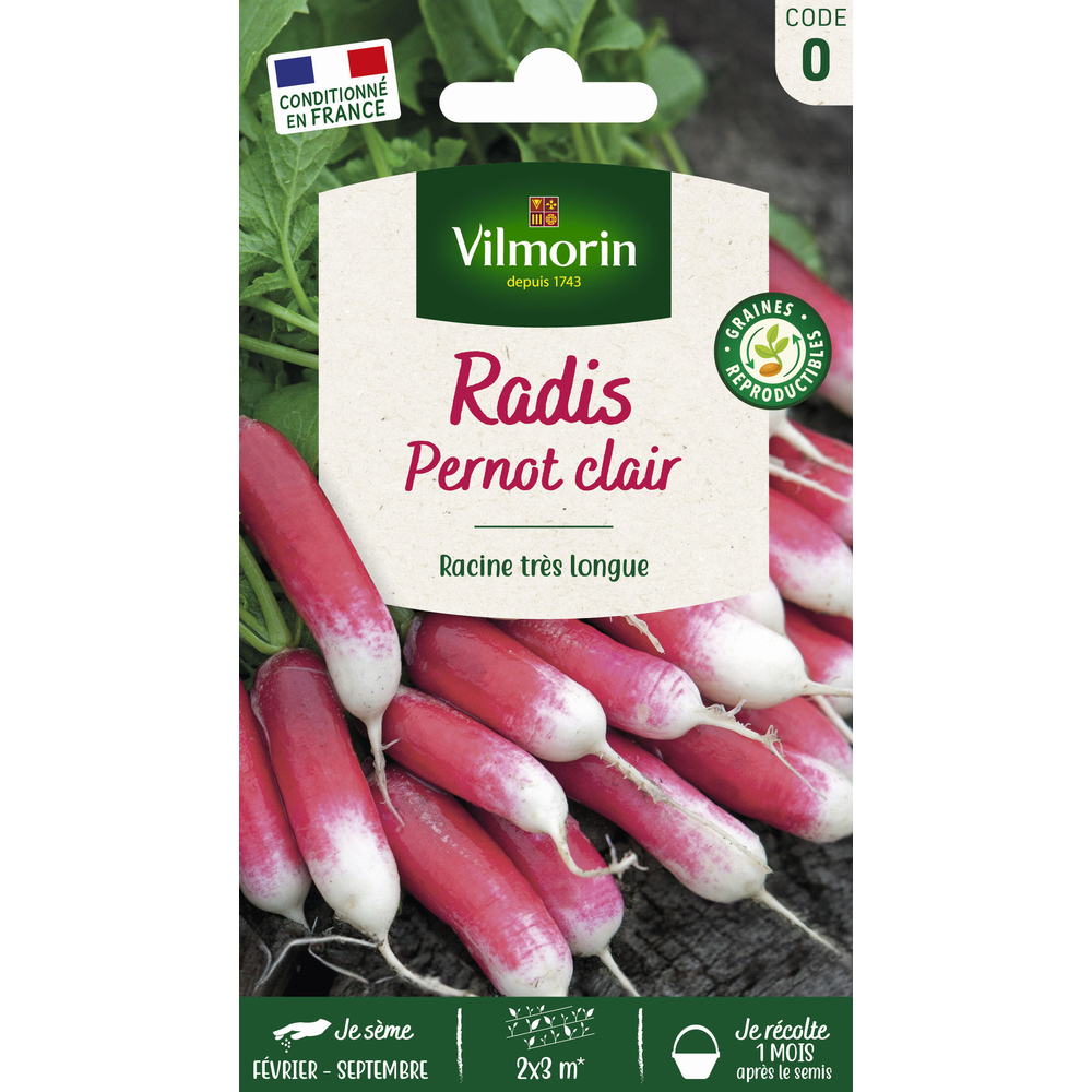 Graines de radis Pernot Clair en sachet