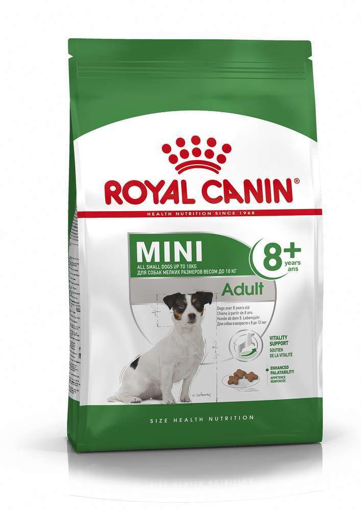 Croquettes chien de petite taille de +8ans Mini Adult 8+ 2kg