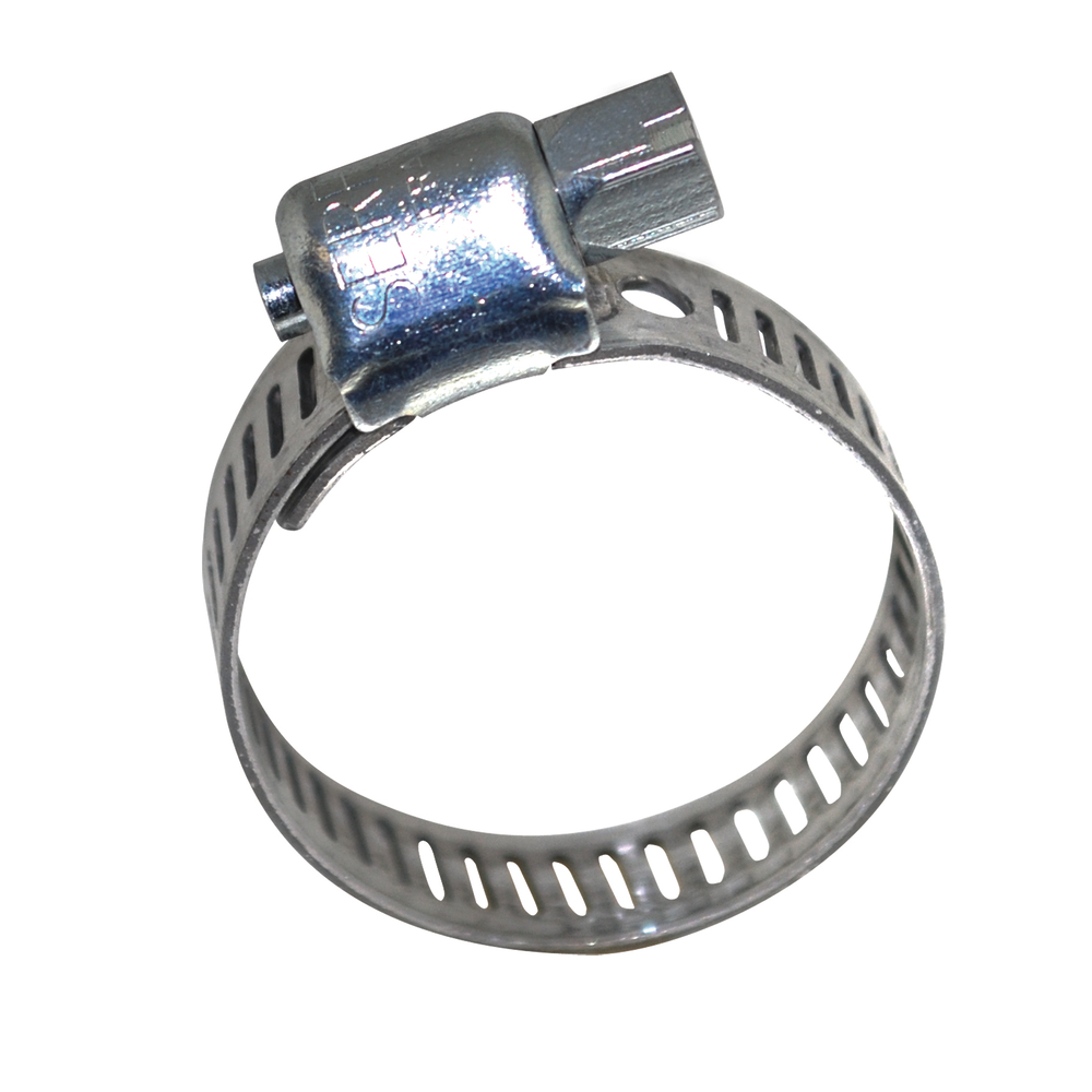 Collier bande ajourée acier pour tuyau Ø19