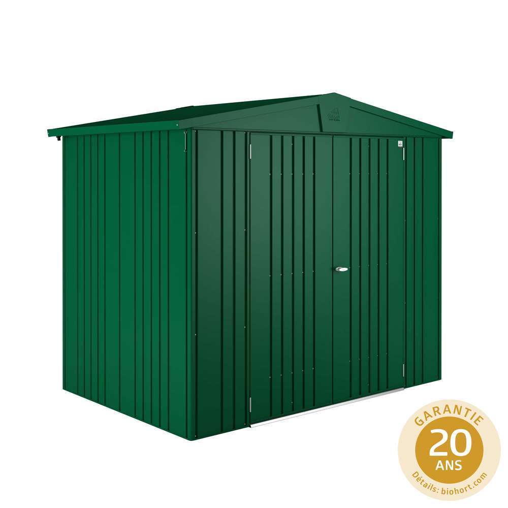 Abri de jardin en métal 2 portes Europa vert - 3,33 m²