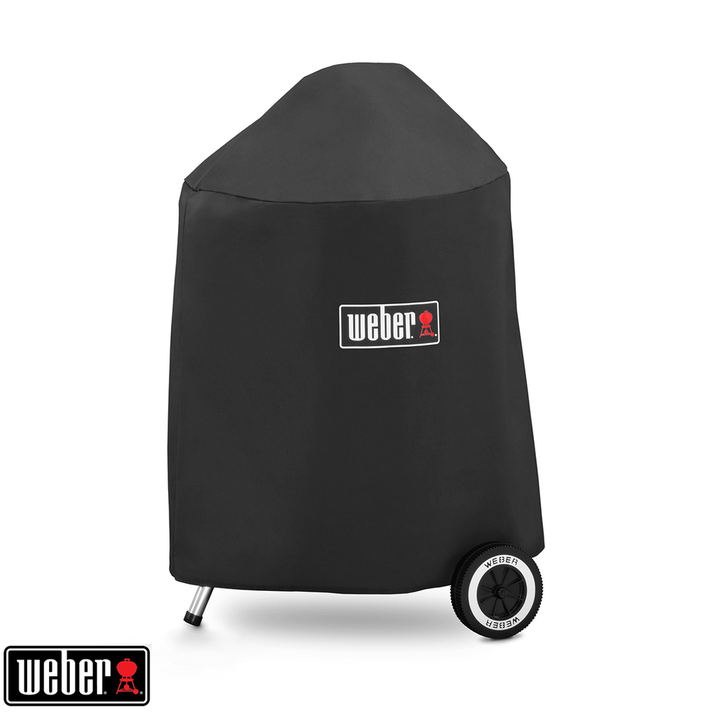 Housse pour barbecue à charbon en tissu noir - D. 47 cm