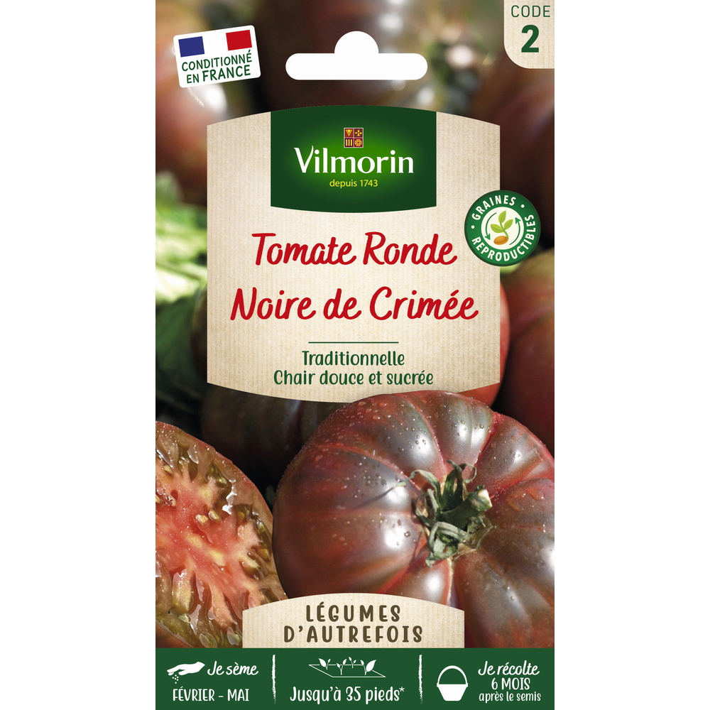 Graines de tomate Noire de Crimee en sachet