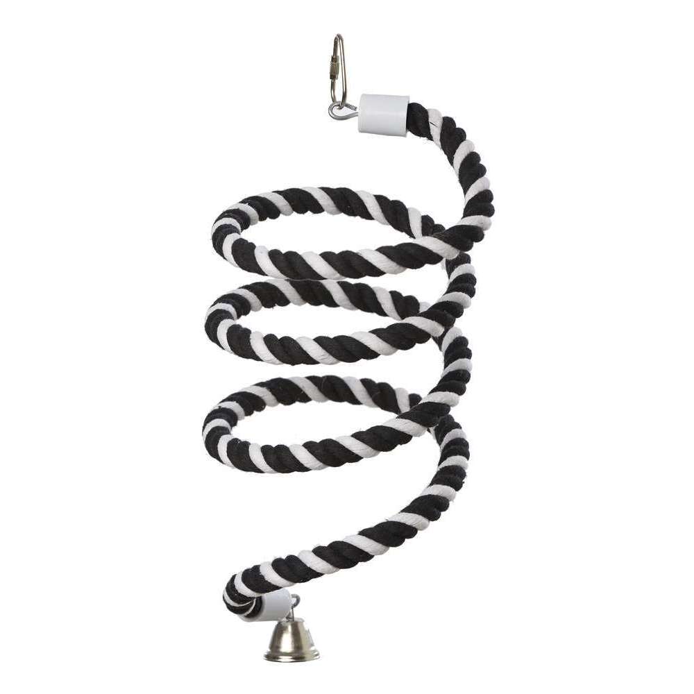 Corde coton en spirale pour grande perruche et perroquet : H246 cm