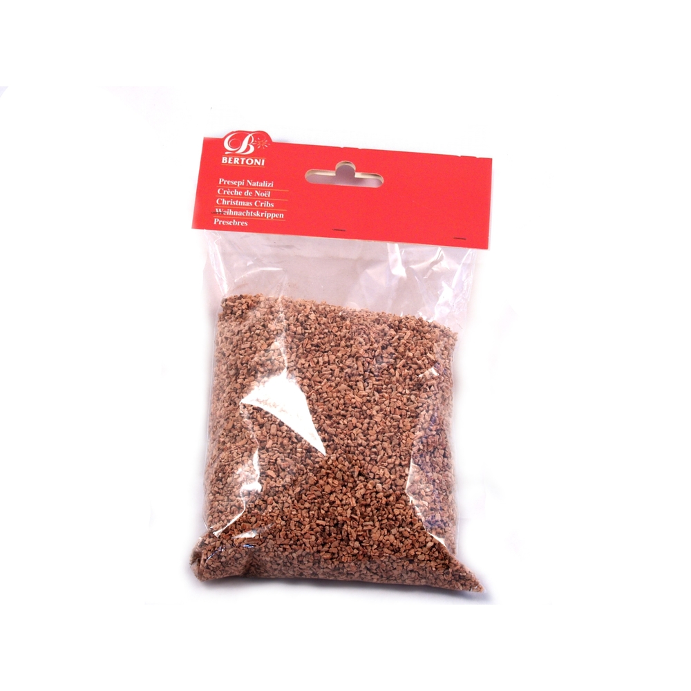 Décoration pour paysage de Noël : Sachet liège haché 50gr