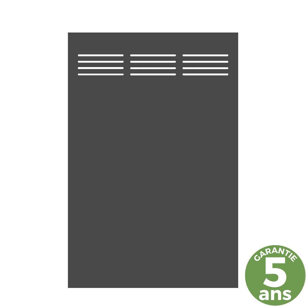 Panneau déco en HPL, gris anthracite - l. 120 x H. 180 cm