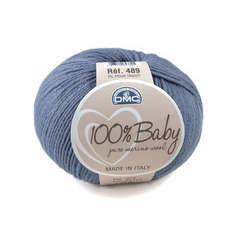 Laine 100% Baby, la pelote de 50 gr - Bleu jeans - 072