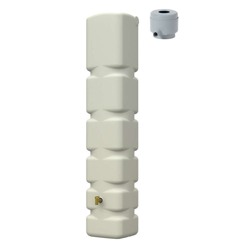 Kit Cuve Murale Basic 300 L Sable avec Collecteur Eco Gris