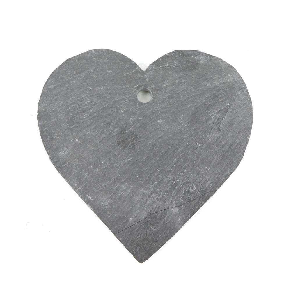 Cœur, en ardoise naturelle 9 cm