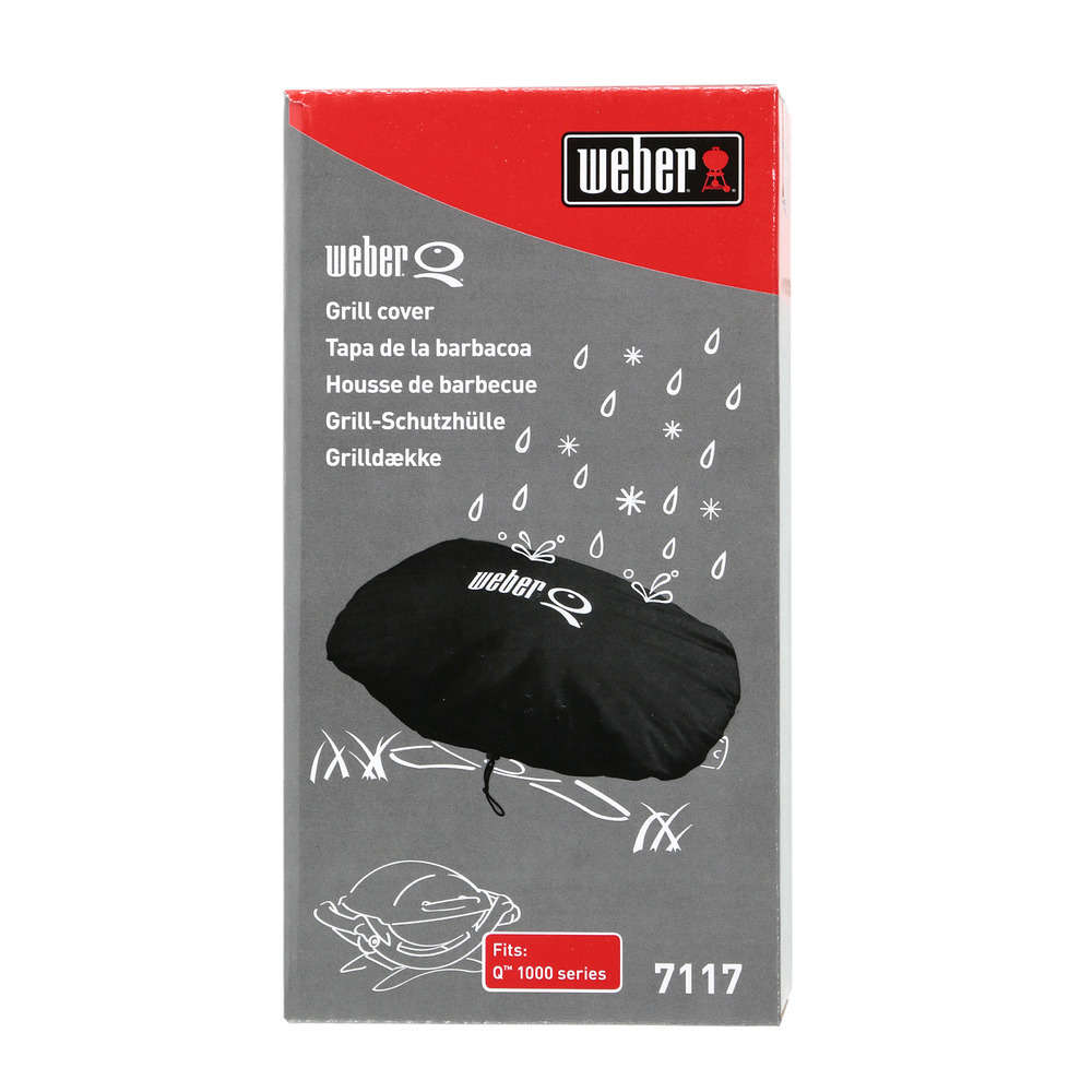 Housse pour barbecue WEBER Q en tissu noir