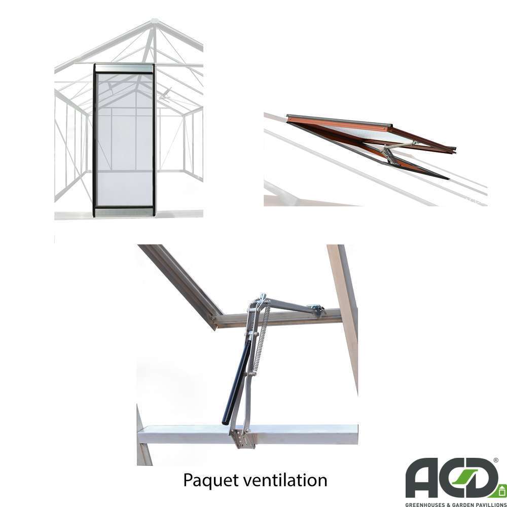 Pack ventilation laquée, pour serre ACD