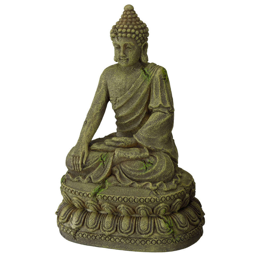 Décoration d'aquarium bayon buddha 3 : L11xl9xH15,5 cm