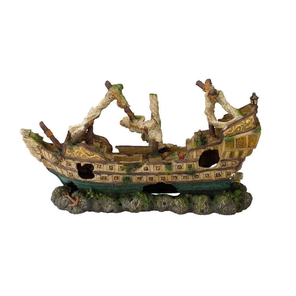 Décoration d'aquarium, Galeon taille XL : L. 61xl. 20,5xH. 34cm