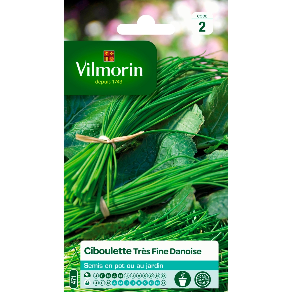 Graines de ciboulette très fine Danoise en sachet