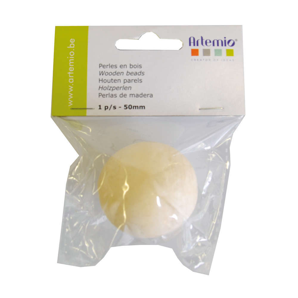Perle, en bois 50mm