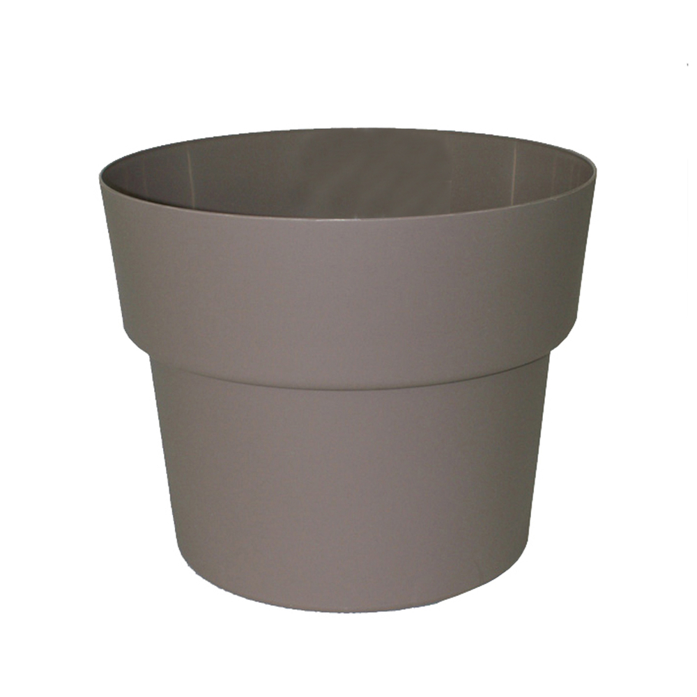 Pot Cocoripot en plastique injecté coloris taupe - H. 30xD. 38 cm