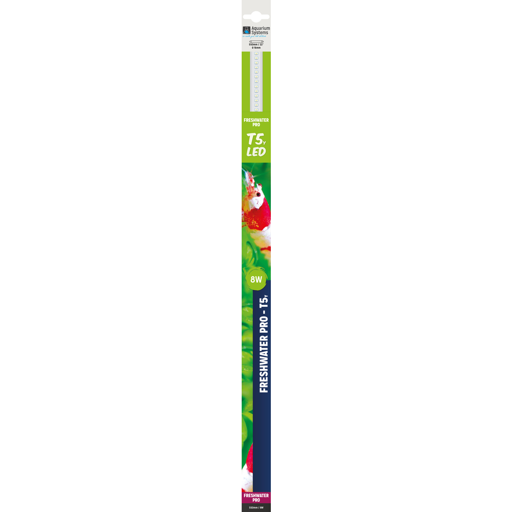 Tube T5 Led Freshwater Pro 8000K 550mm pour aquarium