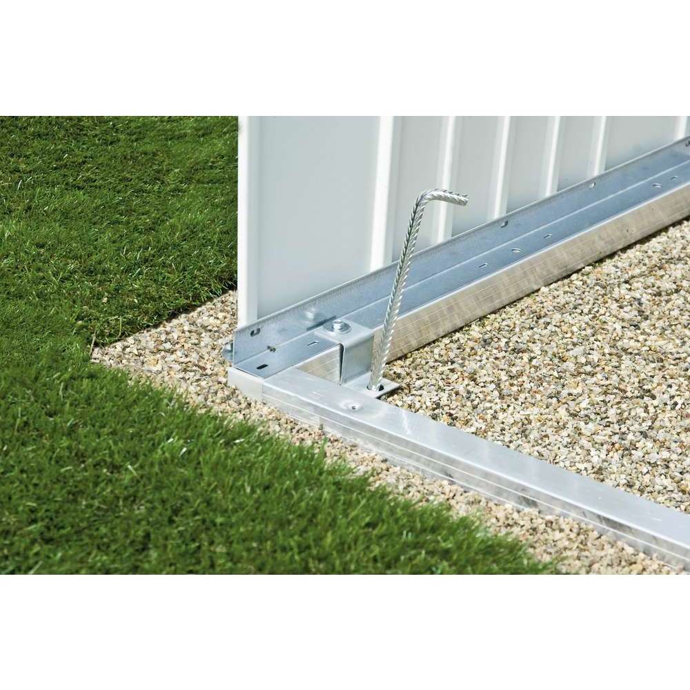Cadre de sol pour Mini garage, en acier galvanisé L. 198 x l. 117 cm