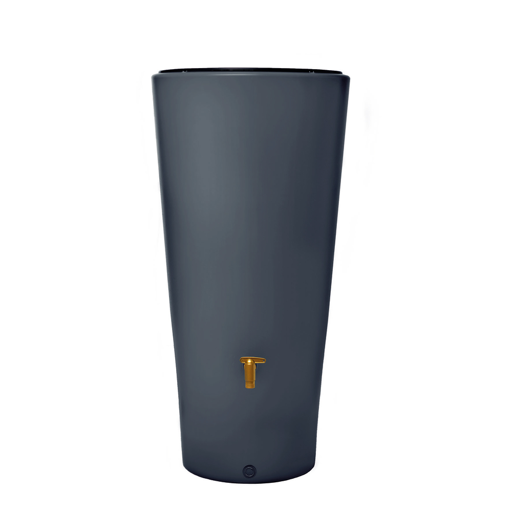 Récupérateur d'eau Réservoir Vaso 2en1 Gris : L58xl58xH120cm - 220L