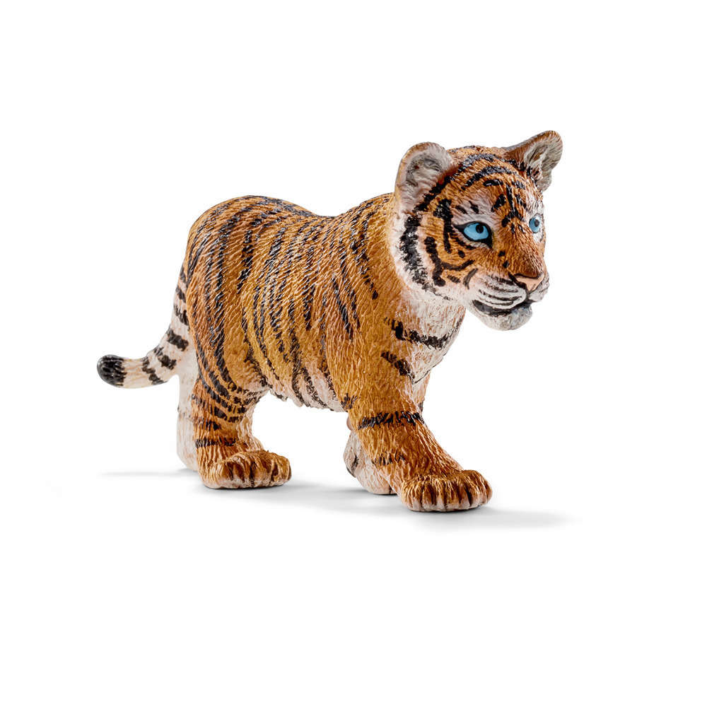 Figurine bébé tigre du Bengale en plastique injecté - 7x4x2 cm