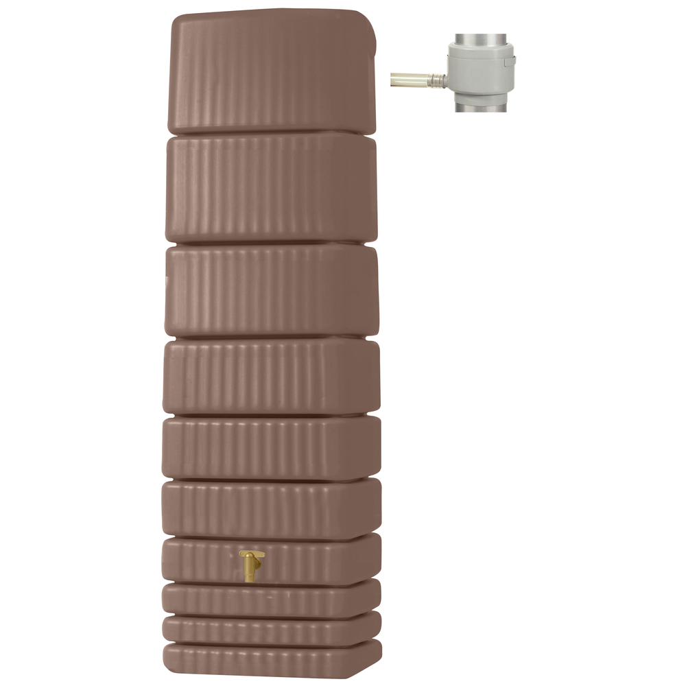 Récupérateur d'eau Kit cuve murale slim , coloris taupe - 650L