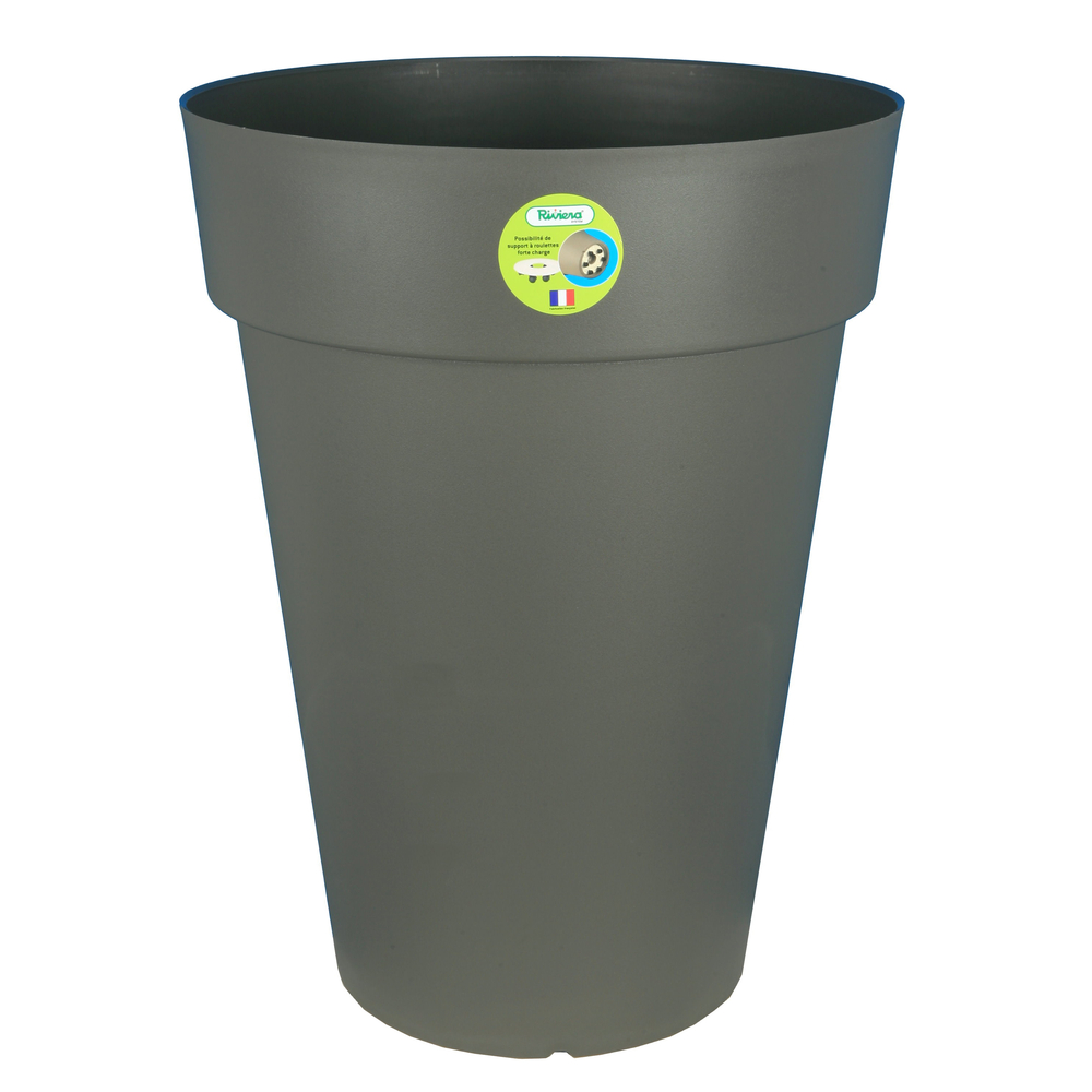 Bac Soleilla haut en polypropylène 100% recyclable Gris H. 52 Ø. 39cm