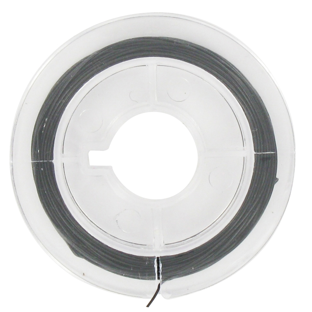 Fil de nylon élastique noir (Ø0,8mm) - L. 15 m