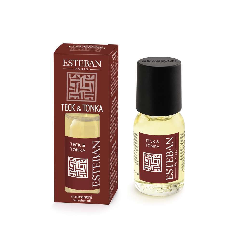 Concentré de parfum pour diffuseur électrique Teck et Tonka - 15 ml