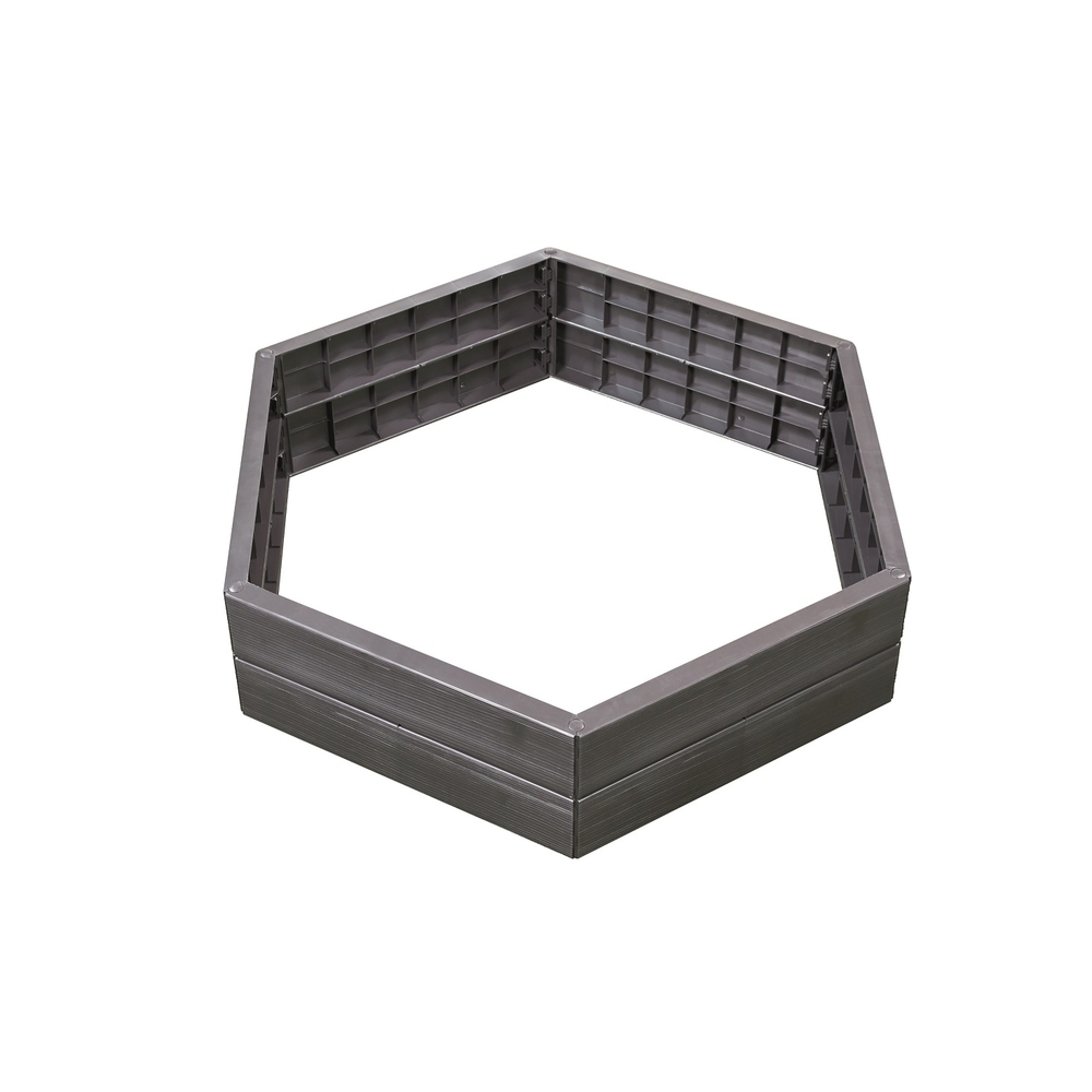 Kit de 2 potagers 'Ergo', marron foncé - L. 110 x l. 55 x H. 25 cm