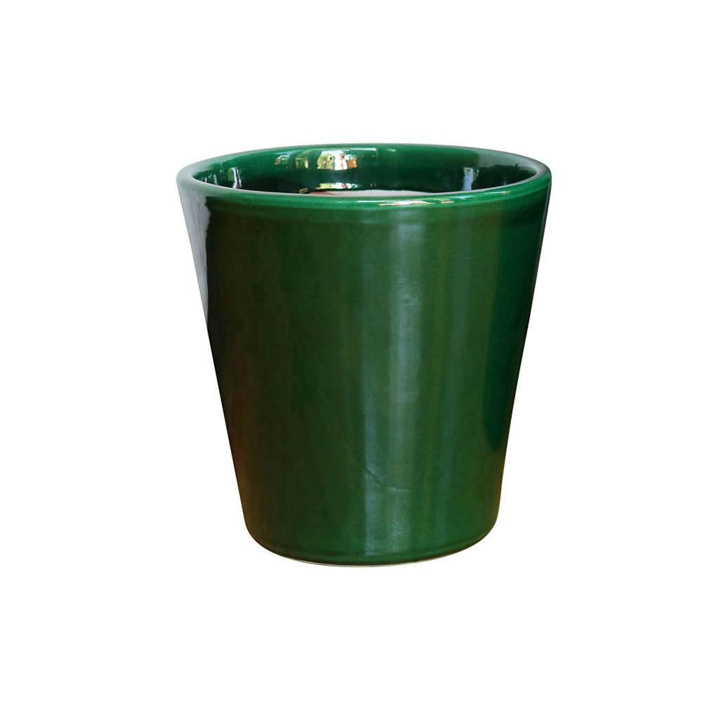 Pot d'intérieur Sydney en terre cuite émaillée, coloris Jade D33 cm