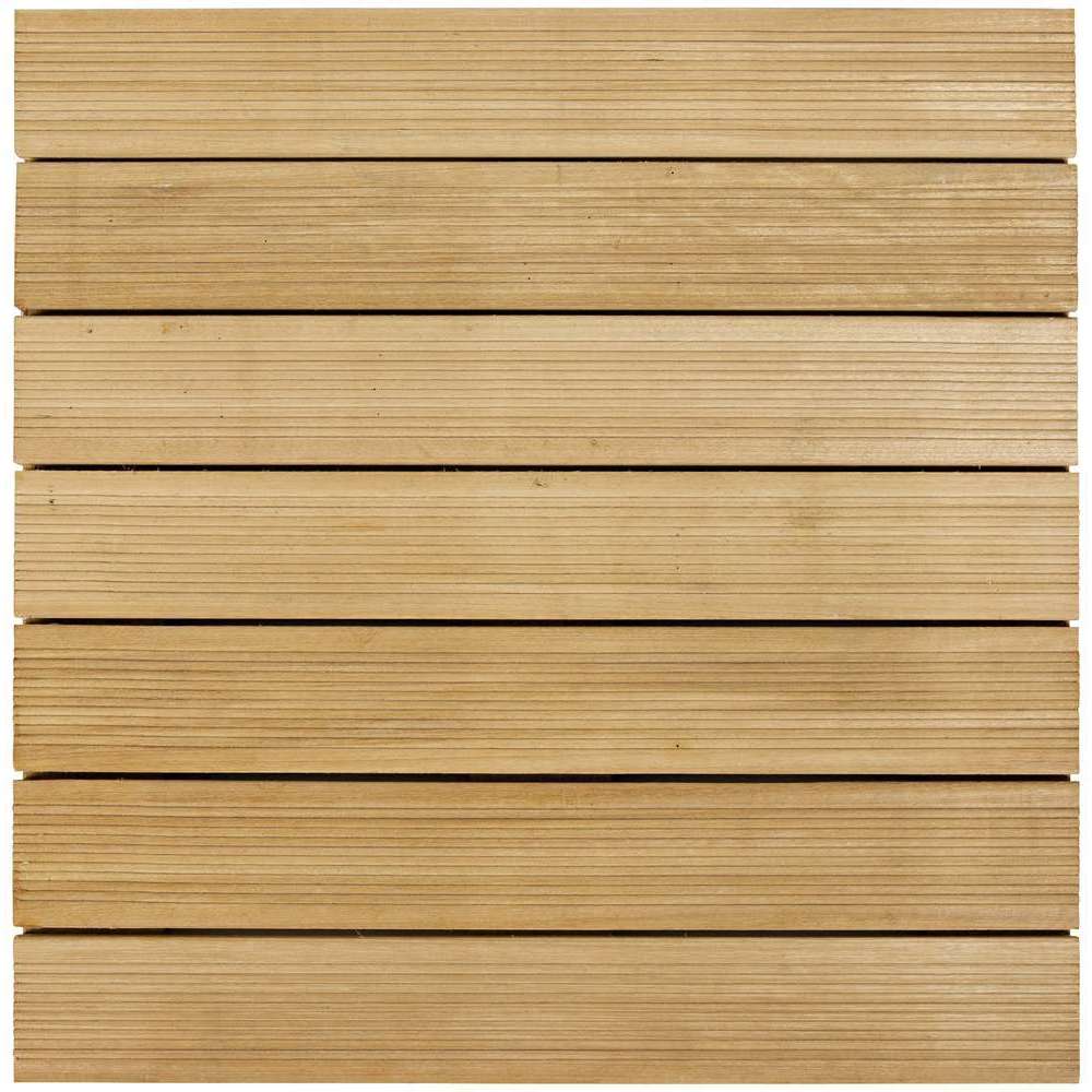 Dalle, en bangkirai non traité - L. 50 x l. 50 cm