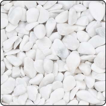 Pépites décoratives 6-8mm blanc pour décoration florale et terrarium