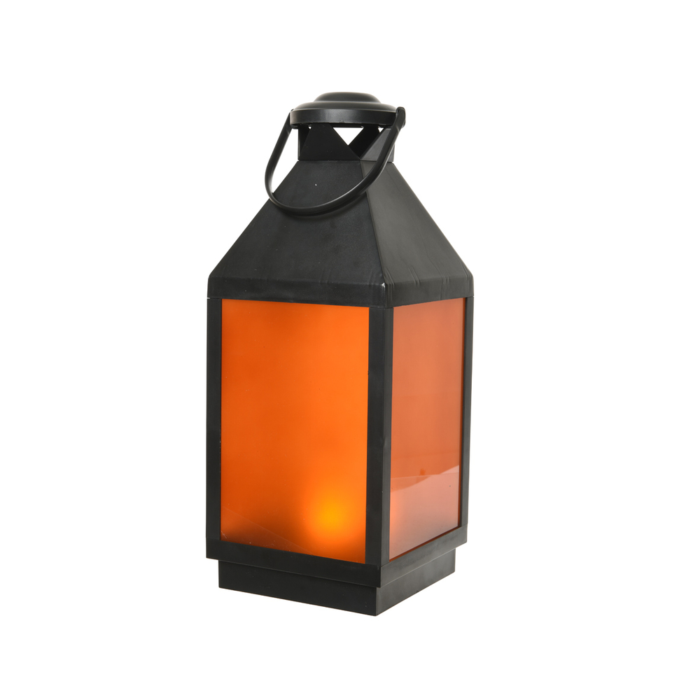 Lanterne Flamme P/Ext/Pile 19X19X46Cm-60Led