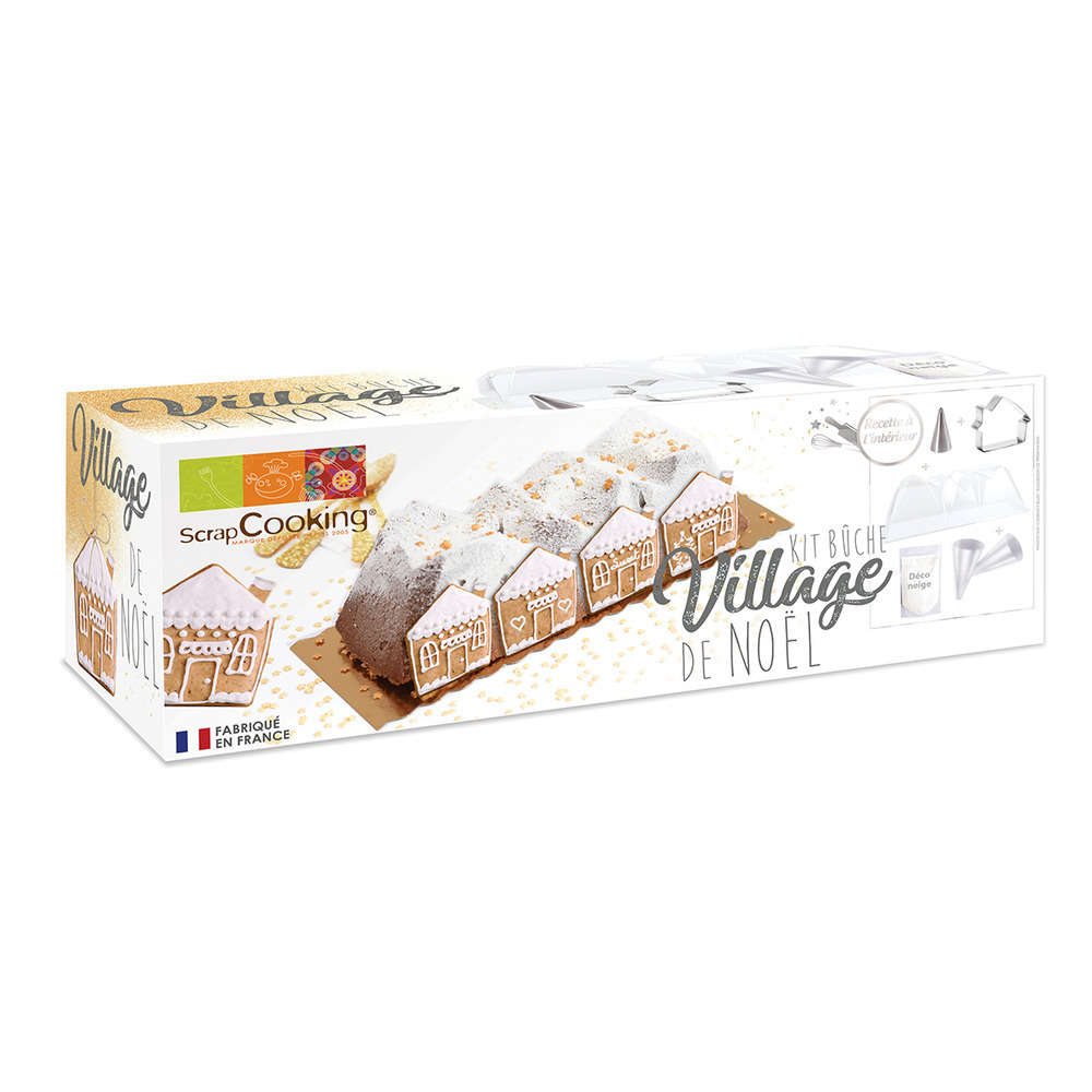 Kit bûche 'Village de Noël'